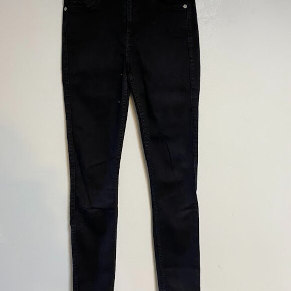 7 for all mankind The High Waist Women's Black Skinny Jeans Size 27 - Picture 3 of 10